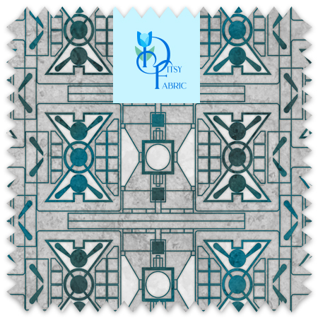Art Deco lattice fretwork creates a repeating design. This vector file can be scaled or recolored.